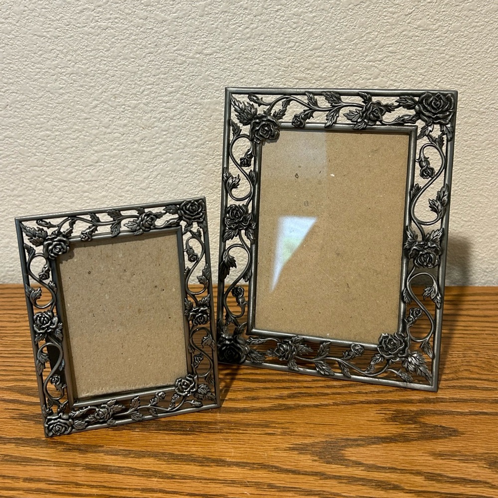 Ornate Victorian Metal Picture Frames